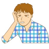 落胆する・ふてくされる男性